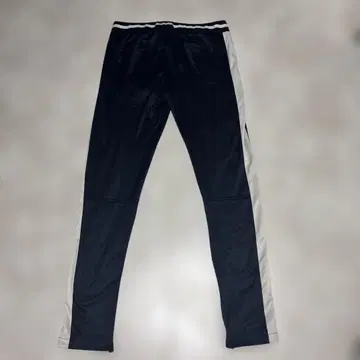 사이드 지퍼 부착 네이비/화이트 팬츠