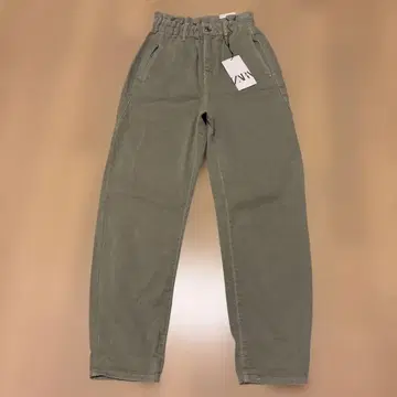 미국 구매 택 포함 새상품 ZARA 허리밴딩 배기 팬츠 캐주얼 팬츠