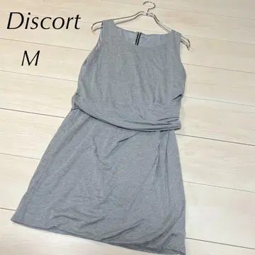 Discort 슬리브리스 원피스 ( M ) 그레이 허리밴딩 지퍼 있음
