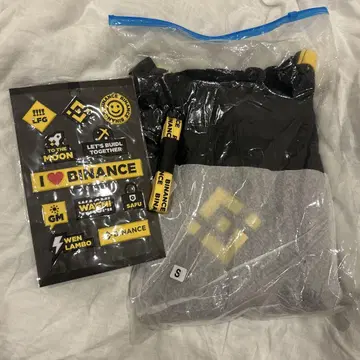 BINANCE 후드티 S 신발끈 스티커 세트