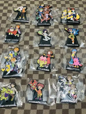 디지몬 러버 스탠드 12종 세트