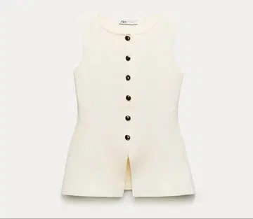 [ 미사용 새상품 ] ZARA 골드 버튼 베스트