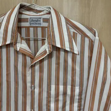 Van Heusen Bradley 긴팔 셔츠 오렌지 스트라이프 75/33