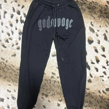 godsavage 블랙 조거 팬츠 M
