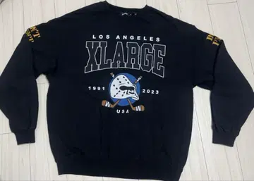 XLARGE 블랙 맨투맨 XL