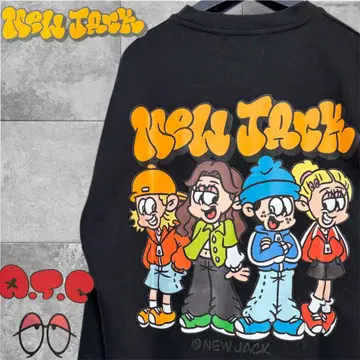NEW JACK 캐릭터 그래픽 맨투맨