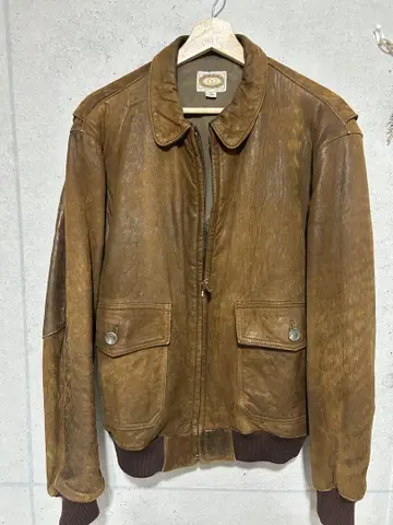 빈티지 80s BANANA REPUBLIC 가죽 자켓 38