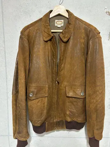 빈티지 80s BANANA REPUBLIC 가죽 자켓 38