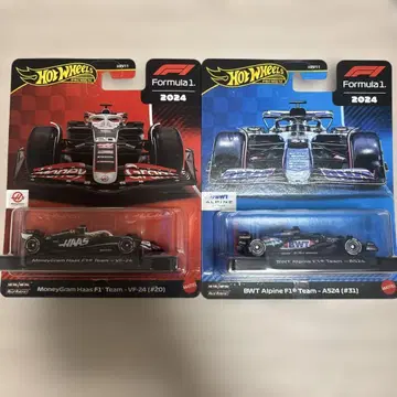 핫휠 F1 하스와 알파인