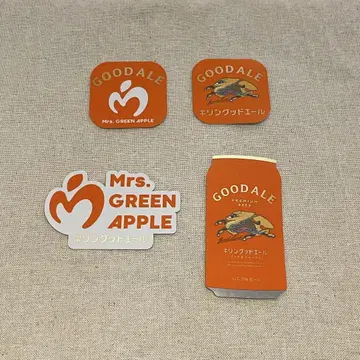 KIRIN 굿 에일 Mrs. GREEN APPLE 오리지널 스티커