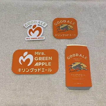 Mrs. GREEN APPLE 스티커 4장 세트