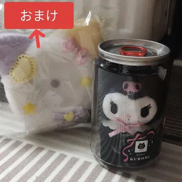 쿠로미 봉제 인형 고양이 고양이 먹는 빵 산리오 마스코트