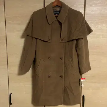 HARTFORD 브라운 더블 브레스트 피 코트 택 포함 새상품