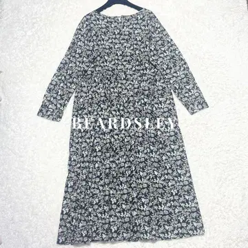 극상 새상품급 BEARDSLEY 사라사 프린트 롱 원피스 정가 3.5
