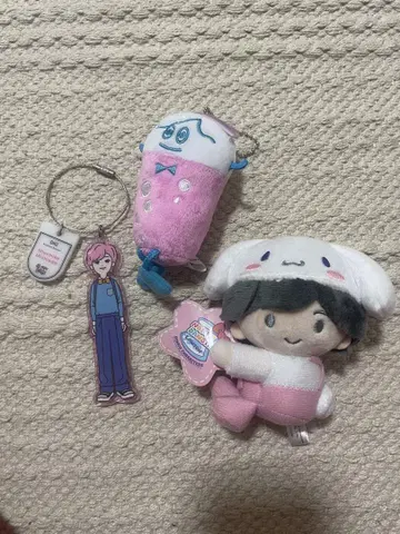 나니와단시 미치에다 슌스케 봉제 인형 키링 세트