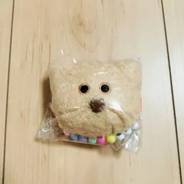 mojojojo 브라운 곰 페이스 비즈 체인 마스코트