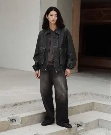 [컨디션 최상] WYMLIDNM SHORT BLOUSON L 가죽 자켓