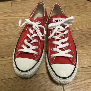 CONVERSE 캔버스 ALL STAR RED 로우컷 스니커즈