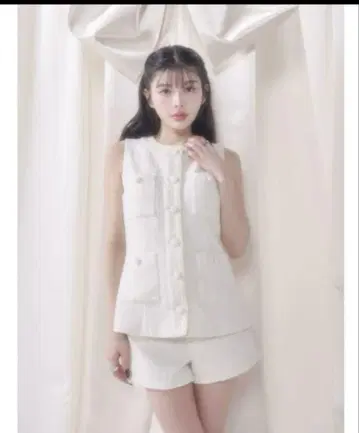 화이트 트위드 셋업