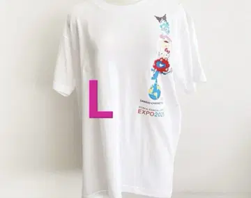 EXPO2025 오사카 만박 먀쿠먀쿠 산리오 T셔츠 면100 L
