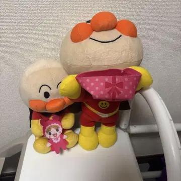 호빵맨 봉제 인형 세트 약 30cm