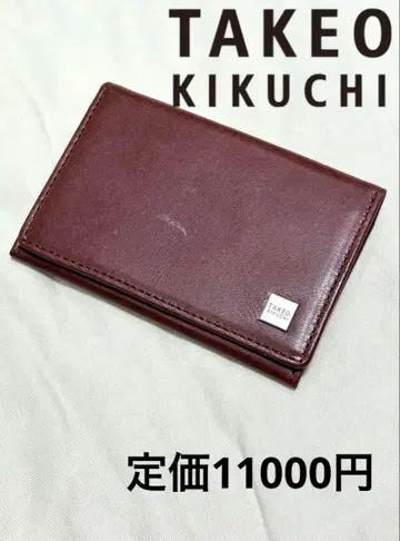 [ 미사용품 ] 다케오 키쿠치 명함지갑 카드 케이스