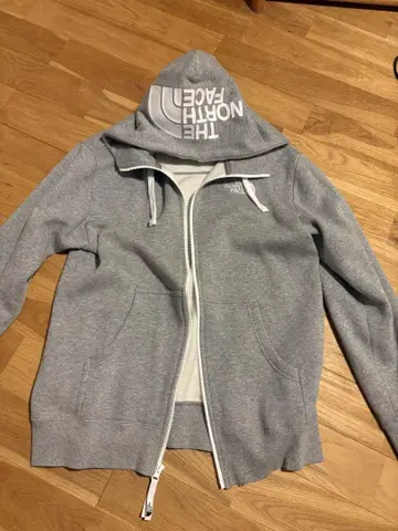 THE NORTH FACE 그레이 풀 집업 후드티 M