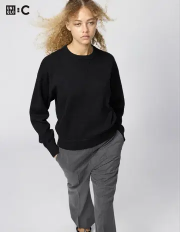 [ UNIQLO C ] [ 완판 컬러 ] 스무스 코튼 크루넥 스웨터 XL