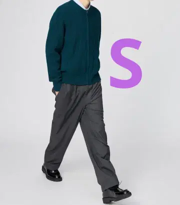유니클로 UNIQLO 유니클로c 이지 와이드 테이퍼드 팬츠 s