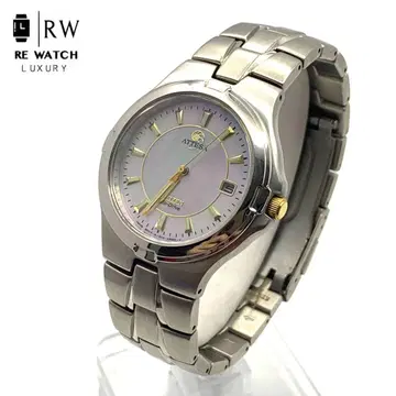 7-1286 CITIZEN ATLESA E110 솔라 손목시계 실버