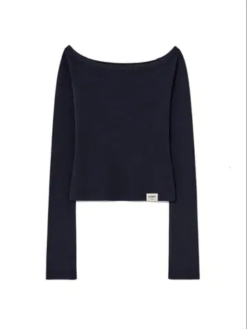 GLOWNY 오프숄더 긴팔 T셔츠 상의