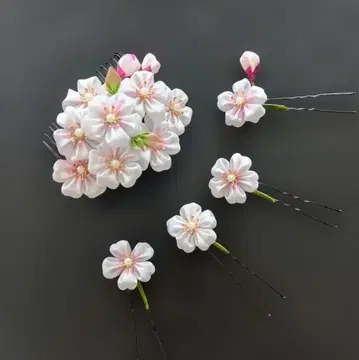 츠마미세이 공예 머리 장식 성인식 졸업식 벚꽃