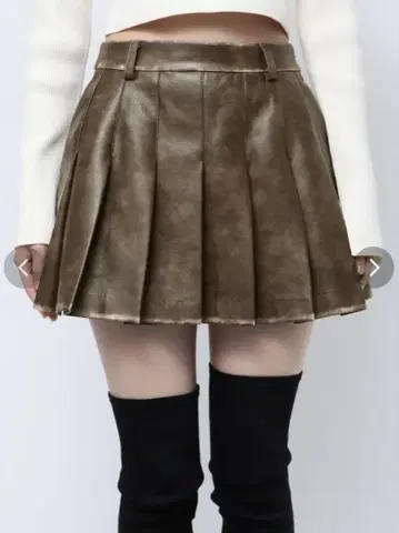 emoda 빈티지 플리츠 미니 스커트