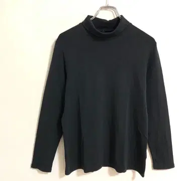 UNIQLO 하이넥 롱 T ( XL ) 블랙 긴팔 코튼