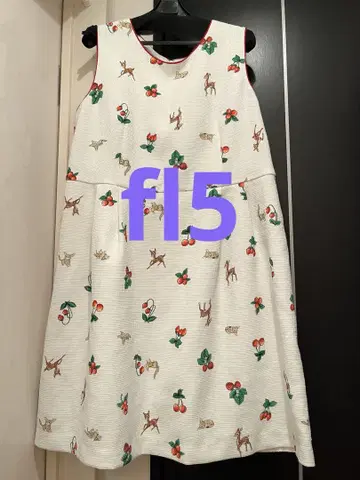 [ 기간 한정 ] 프랑슈리페 fl5 빨간 열매 원피스 화이트