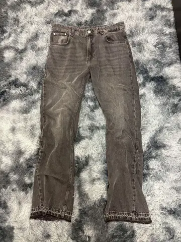 ZARA 플레어 데님 블랙 40