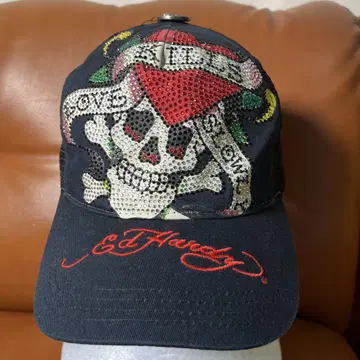 새상품급 Ed Hardy 에드하디 메쉬 캡 데님 스컬하트