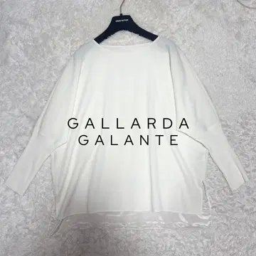 24년 새상품급 GALLARDA GALANTE 조젯 콤비 블라우스