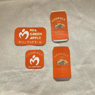 Mrs. GREEN APPLE 굿에일 스티커 4장 세트