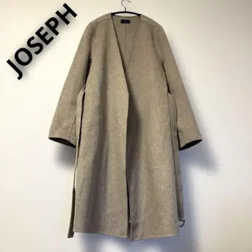 조셉 JOSEPH 롱 코트 캐시미어 울 더블 페이스 노카라
