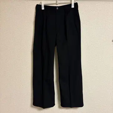 Wrangler 런처 블랙 슬랙스 플레어 와이드