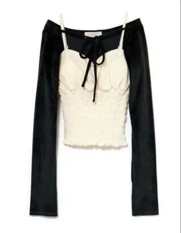Andmary Mei shirring tops black