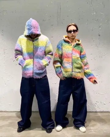 FUTURE ARCHIVE / SHAGGY KNIT PARKA