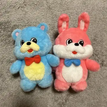 택 포함 미사용 새상품 레트로 메모리즈2 LMC 곰돌이 토끼 2종 세트