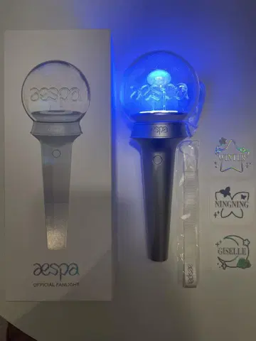 aespa 공식 팬라이트 응원봉 스티커 포함