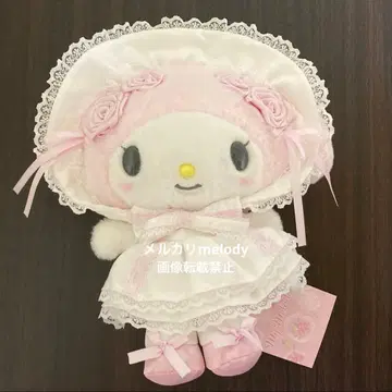 산리오 봉제 인형 마이멜로디 화이트 프릴 디자인 시리즈