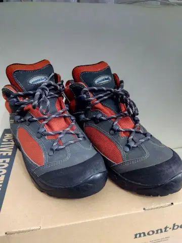 mont-bell 등산화 22cm 그레이/오렌지