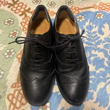 키다리 아저씨 레이스업 윙팁 블랙 22.5cm