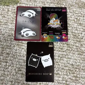 산엑스 유니버스 헤이세이 레트로 타레판다 아프로견 흑백부 카드