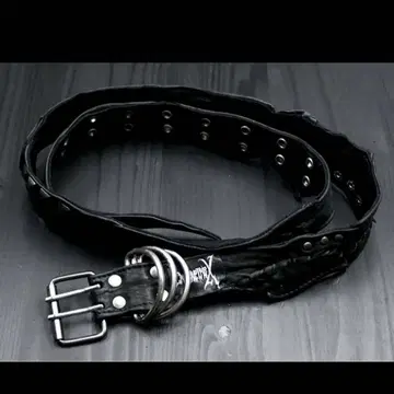 Engrave the Cross 가죽 스터드 벨트 KMRii 천연 가죽